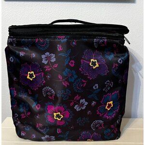 LUG  Dolly Cosmetic Case NWT - BoHo Floral Black